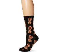 Socksmith Women's Yorkies Socks, Black (Black Black), One Size (Manufacturer Size: U.S. 5-10.5)
