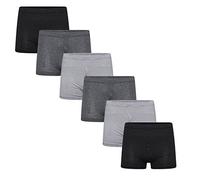 Sockstack 6 Pairs Men's Plain Jersey Boxer Shorts Underwear, Classic Cotton Rich Boxers 3X-Large (48"-50"/122-127cm) Multicolor
