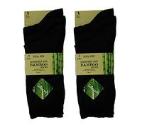 Sockstack 6 Pairs Of Women's Bamboo Socks, Super Soft Extra Fine Anti Bacterial Socks, UK 4-7 (Black)