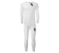 Sockstack Men's Thermal Long Sleeve Top & Pants Set, Baselayer Underwear Set, S M L XL XXL Thermals (Medium, White)