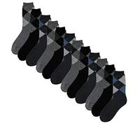 Sockstack Ultimate 6 Pairs Men's Black Thermal Socks, Thick Warm Boot Socks, Size 6-11 (Diamond Argyle)