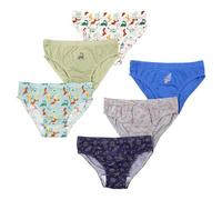 SOCKSVILLE 6 Pack Boys Underwear Cotton Blend | Soft & Breathable Toddler Pants in Dinosaurs & Space Design | Multipack Boys Briefs Shorts, Comfortable, Durable & Easy Care | 2-8 Years