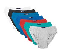 SOCKSVILLE Boys Briefs 7 Pack Assorted Plain White/Red/Black/Navy/Blue | Multipack, Soft Cotton Mix Blend Boys Pants | Comfortable, Breathable, Toddler Pants, Underwear 2-3, 3-4, 5-6, 7-8 Year Olds