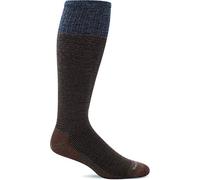 Sockwell Men's Bart Moderate Graduated Compression Sock, Bark - L/XL