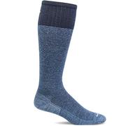 Sockwell Men's Bart Moderate Graduated Compression Sock, Denim - L/XL