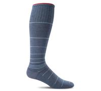 Sockwell Men's Circulator Graduated Compression Socks, Denim, Medium/Large