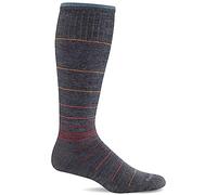 Sockwell Men's Circulator Moderate Graduated Compression Sock, Charcoal 2, Large-X-Large