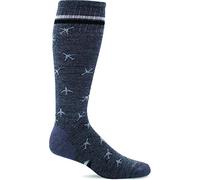 Sockwell Men's In Flight Moderate Graduated Compression Sock, Charcoal - M/L