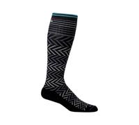 Sockwell Women's Chevron Moderate Graduated Compression Sock, Black - S/M