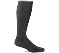 Sockwell Women's Circulator Moderate Graduated Compression Sock, Charcoal Solid, Small-Medium