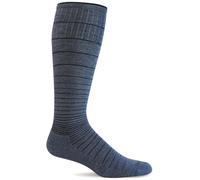 Sockwell Women's Circulator Moderate Graduated Compression Sock, Denim, M/L