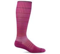 Sockwell Women's Circulator Moderate Graduated Compression Sock, Raspberry, Small-Medium