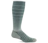 Sockwell Women's Circulator Moderate Graduated Compression Socks, Juniper With Sparkle, Small-Medium