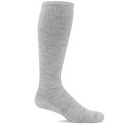 Sockwell Womens Circulator Travel Compression Therapy Socks (Light Grey, S/M)