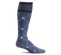 Sockwell Women's Elevation Firm Graduated Compression Socks, Denim, Small/Medium