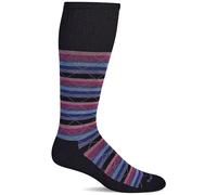 Sockwell Women's Full Array Moderate Graduated Compression Sock, Black, Small/Medium