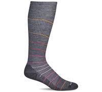 Sockwell Women's Interval Knee High Firm Graduated Compression Sock, Charcoal, Medium/Large