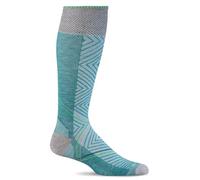 Sockwell Women's Pulse Graduated Compression Socks- Ideal for Running, Biking, Travel, Nurses, Sports, Reduce Muscle Fatigue, Swelling, and Recovery, Medium/Large, Mineral