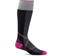 Sockwell Women's Pulse Graduated Compression Socks- Ideal for Running, Biking, Travel, Nurses, Sports, Reduce Muscle Fatigue, Swelling, and Recovery, Small/Medium, Black