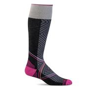 Sockwell Women's Pulse Graduated Compression Socks- Ideal for Running, Biking, Travel, Nurses, Sports, Reduce Muscle Fatigue, Swelling, and Recovery, Small/Medium, Black