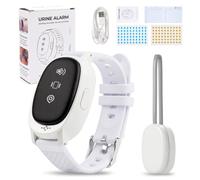 Sockywin Wireless Bedwetting Alarm for Boys Girls Elderly, Rechargeable Potty Alarm with Wristband Sounds and Vibration High Sensitivity Sensor Pee Alarm for Kids