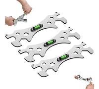 SOCLING Angle Wrench, Multifunctional Wrench with Level, Faucet Wrench Tool - Faucet and Sink Installer Anti-Slip,Spanner Faucet Wrench Tool, Multifunctional Wrench
