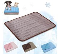 SOCLING Pet Cool Mat,Cat and Dog Cooling Bed,ice Silk Cooling Pet Bed Breathable Washable Dog Sofa Bed,Portable Washable Pet Cooling Blanket, Summer Pet Ice Silk Cooling Pad