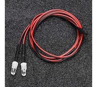 Socobeta 1/10 Model Drift Car 2PCS LED Lights Advanced Technology RC Accessory Cool Simulative Realistic Effect for Night Driving 9# White Light, 10# Colors (No. 10 colored light)