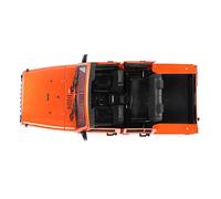 Socobeta 1/10 RC Car Body Shell Durable and High Simulation 313mm Wheelbase Open Car Body Shell Kit for SCX10 90046, Practical and Fun To Assemble, Perfect for RC Enthusiasts (Orange)