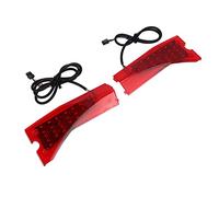 Socobeta 1 Pair 10 Inch Electric Scooter Turn Signals Indicator,High Brightness Shockproof Red Turn Signal Light