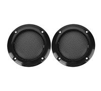 Socobeta 2 Inch Speaker Cover Speaker Decorative Steel Mesh Circle Protective Mesh Cover for Speakers Car Speakers Outdoor(Black)