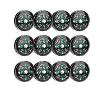 Socobeta 20mm 12pcs Mini Compass Pocket Oil Filled Compass for Hunting Hiking Camping Outdoor