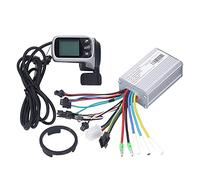 Socobeta 24V 36V 48V 350W Electric Bike Controller Kit, Motor Controller with LCD Panel with Thumb Throttle for Electric Bike Scooter Repair Parts