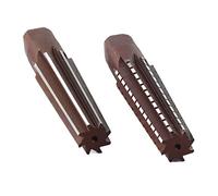 Socobeta 2PCS High Carbon Steel Morse Taper Reamer Set Fine Machined Hole Tool for Metalworking MT5# (MT4# Coarse Hinge + fine Hinge)