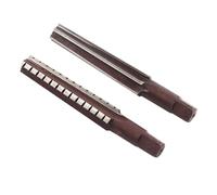 Socobeta 2PCS High Carbon Steel Morse Taper Reamer Set Fine Machined Hole Tool for Metalworking MT5# (MT2# Coarse Hinge + fine Hinge)