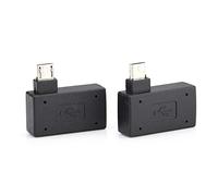 Socobeta 2Pcs USB Adapter USB 2 . 0 Female to Male Micro OTG Adapter 90 Degree Left 90 Right Angled Adapter