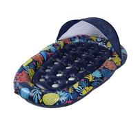Socobeta 3 in 1 Pool Floats Comfortable Lounger with Detachable Sun Shade Canopy and Cup Holder for Beach and Lake Party 72.83x47.2in
