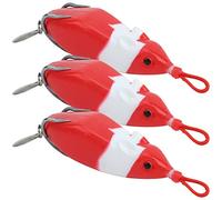 Socobeta 3PCS Soft Snakehead Lure Bait Simulation Artificial Fishing Tackle for Freshwater Fishing (4#)