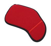 Socobeta 4/4-3/4 Violin Shoulder Rest Pad Comfortable Flannel Chin Protector, Good Elasticity for Violin Performance, Suitable for Children, Sturdy and Durable, Black (Red)