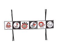 Socobeta 4Styles Baby Cloth Book, Early Educational Soft Book with Funny Mirror for Infant Brain Development Hand Eye Coordination Crib Toy (Animal)