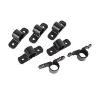 Socobeta 50 Set Durable Plastic Suspension Clamp Tool with Gear for Hose Pex Copper CPVC Pipe Clamps, Easy Installation for Various Projects, for Home Improvement, 100 Screws 100 Wall Plugs (1/2inch)