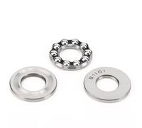 Socobeta 5pcs 51101 Aircraft Axial Ball Roller Bearing Parts for Hardware Parts, Strong, Low Noise, Stable Rotation, Thrust Bearing