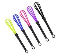 Socobeta 5pcs Plastic Balloon Whisk Mix Hair Coloring Salon Hairdressing Plastic Blender Stirrer for Kitchen or Hair Dye