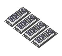 Socobeta 7 Segments Clock Module, 5V Accurate Wiring PCB Board Plug and Play 4 Digit Digital LED Display Tube 0.56in for DIY (Blue MRA041C)