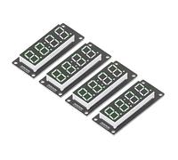 Socobeta 7 Segments Clock Module, 5V Accurate Wiring PCB Board Plug and Play 4 Digit Digital LED Display Tube 0.56in for DIY (Green MRA041A)