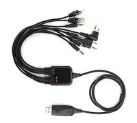 Socobeta 8 In 1 USB Programming Cable Multifunctional Compatible with KENWOOD/QuanShengcn/Tyt/Motorola Radio
