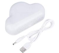 Socobeta Alarm Clock Cloud Shaped Digital Clock with Magnet Support Temperature Calendar Display(White)