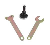 Socobeta Angle Grinder Flange Nuts Aftermarket Easy Installation Kit for Burnishing Metal Polishing for Most Small Angle Grinder with 10mm Spindle / 6mm Spindle 5pcs Set for DIY Enthusiasts Steel