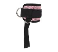Socobeta Ankle Strap for Cable Machine, Adjustable Enhanced Comfort Ankle Cuff for Leg Strength Training At Home Gym, Premium Nylon Material, 1 X Free Size (Pink)