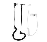Socobeta Anti-Radiation headset 3.5mm Mono Listen Only Surveillance Acoustic Tube Earpiece Headset Anti-Radiation for Radio, Black